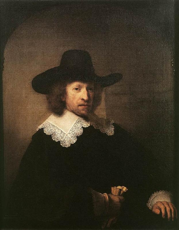 REMBRANDT Harmenszoon van Rijn Portrait of Nicolaas van Bambeeck dg Sweden oil painting art